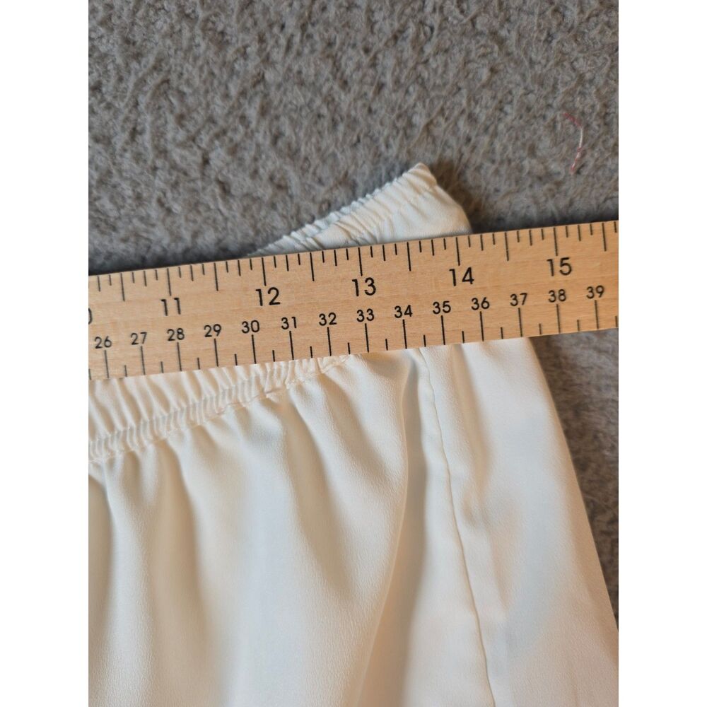 SS Weddings Beige Piped Pajama Shorts Set Small - Picture 8 of 15
